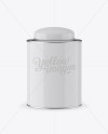 Glossy Tea Tin Can Mockup