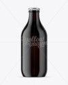 Dark Glass Beer Bottle Mockup