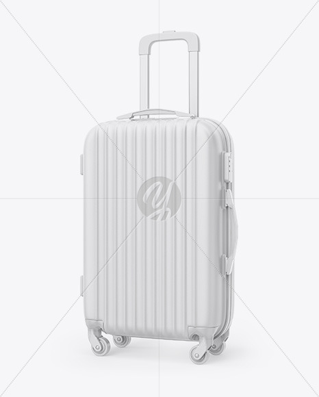 Travel Suitcase Mockup - Half Side View