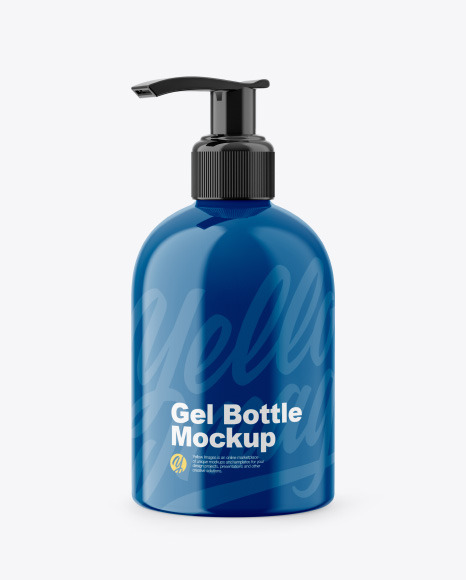 Glossy Gel Bottle Mockup - Gel