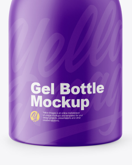 Matte Gel Bottle Mockup