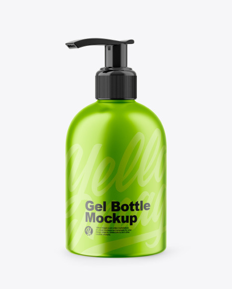 Metallic Gel Bottle Mockup