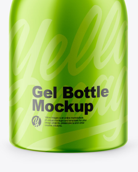 Metallic Gel Bottle Mockup