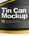 Glossy Tin Can Mockup