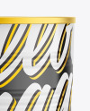 Glossy Tin Can Mockup