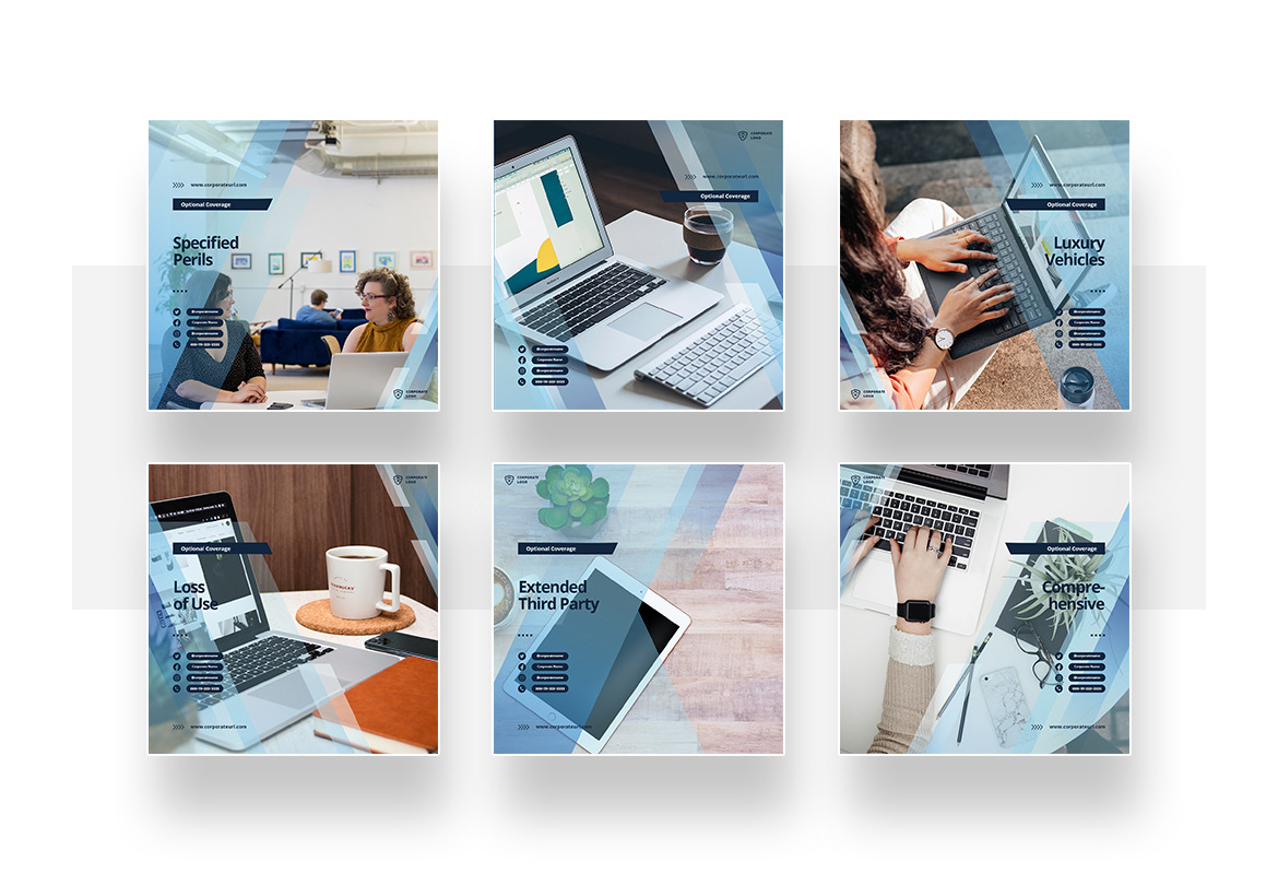 Elegant Corporate Instagram Post Story Template Elegant Corporate Instagram Post Story Template