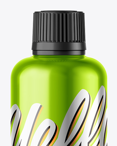 Metallic Bottle Mockup