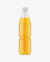 PET Bottle with Multifruit Drink Mockup