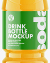 PET Bottle with Multifruit Drink Mockup