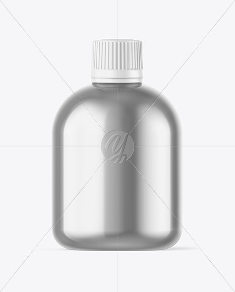 Metallic Bottle Mockup