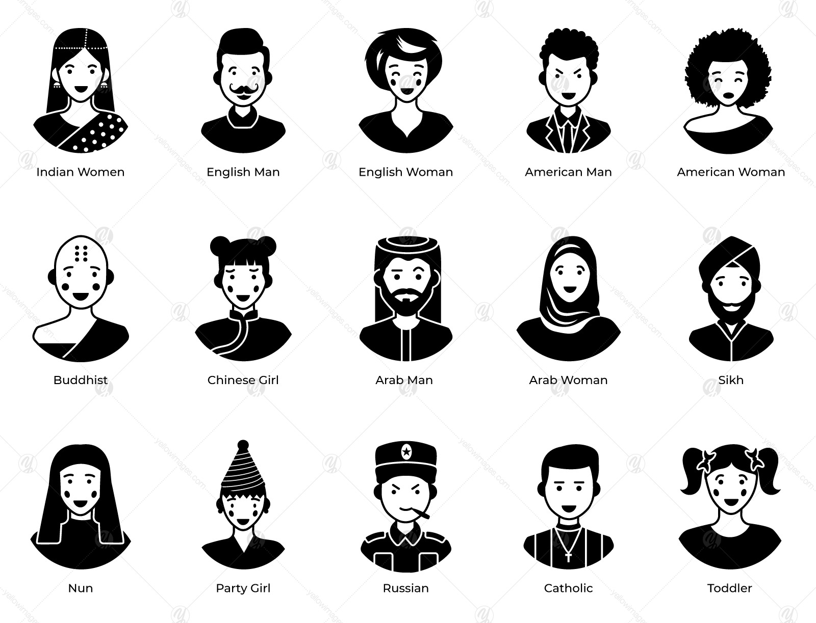 Flat Avatar Vectors Flat Avatar Vectors