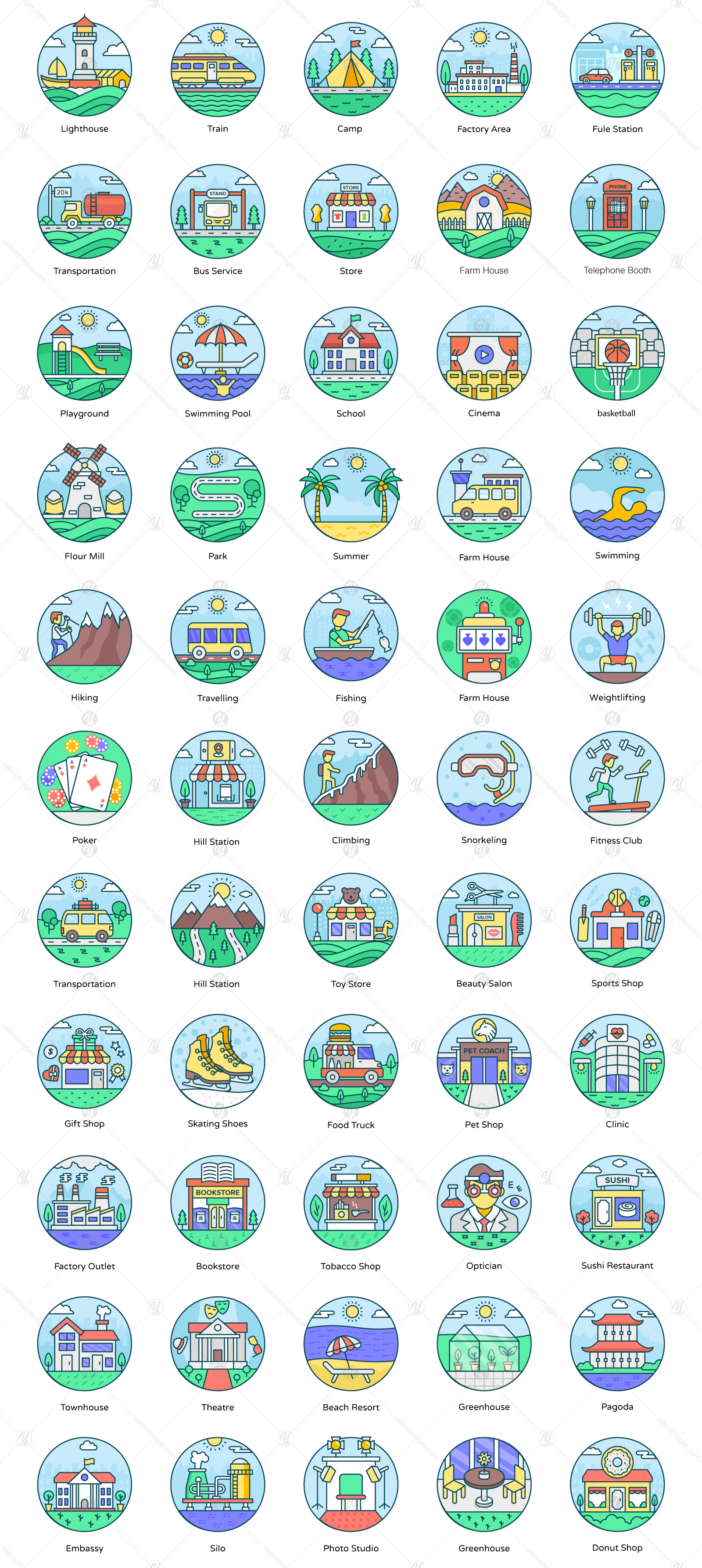 Landscape Icon Designs Landscape Icon Designs