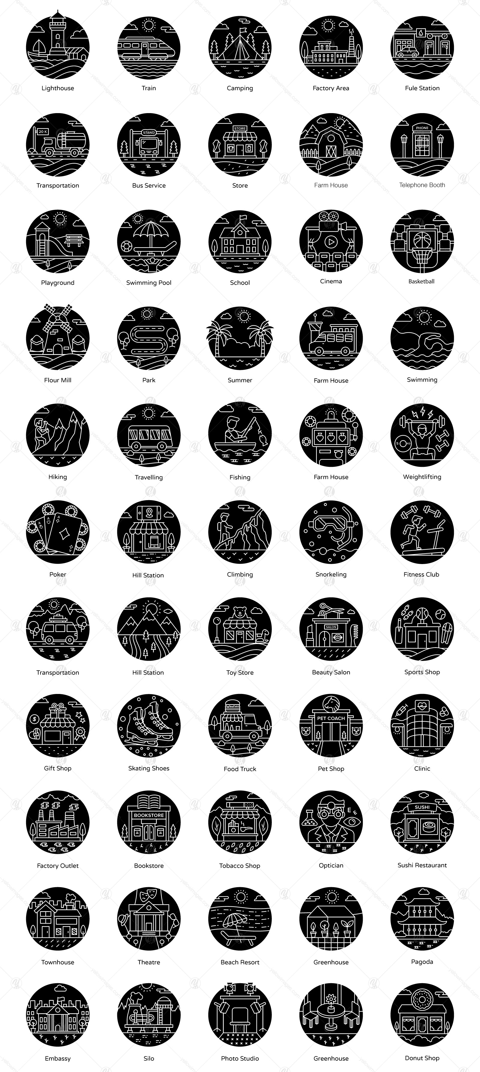 Landscape Icon Designs Landscape Icon Designs