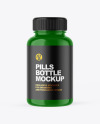 Glossy Plastic Pill Bottle Mockup