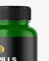 Glossy Plastic Pill Bottle Mockup