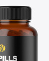 Amber Pill Bottle Mockup