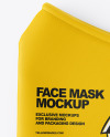 Folded Face Mask Mockup