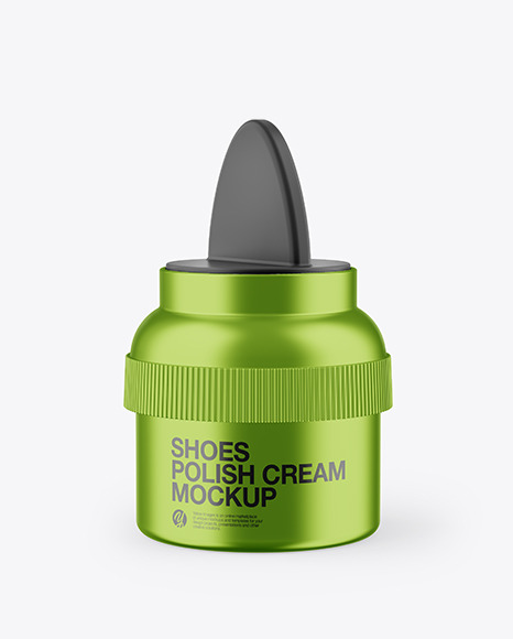 Metallic Shoes Polish Cream Mockup