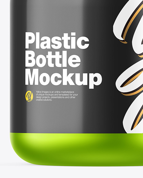 Matte Metallic Sanitizer Bottle w/ Closed Pump Mockup