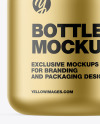 Matte Metallic Sanitizer Bottle w/ Closed Pump Mockup