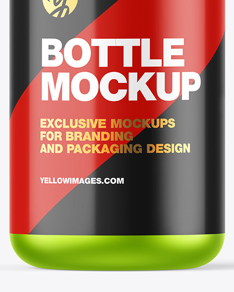 Matte Metallic Bottle w/ Closed Pump Mockup