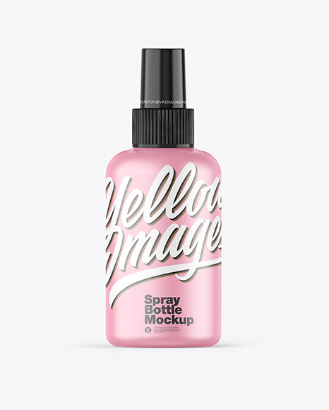 Matte Spray Bottle Mockup