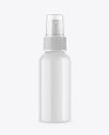 Glossy Spray Bottle Mockup