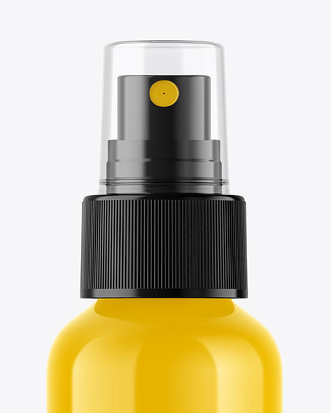 Glossy Spray Bottle Mockup