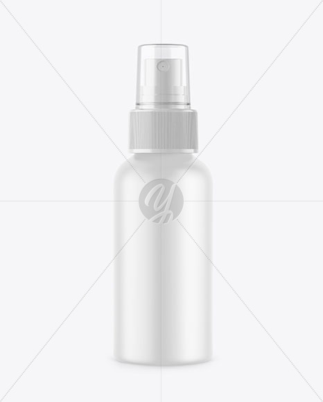 Matte Spray Bottle Mockup