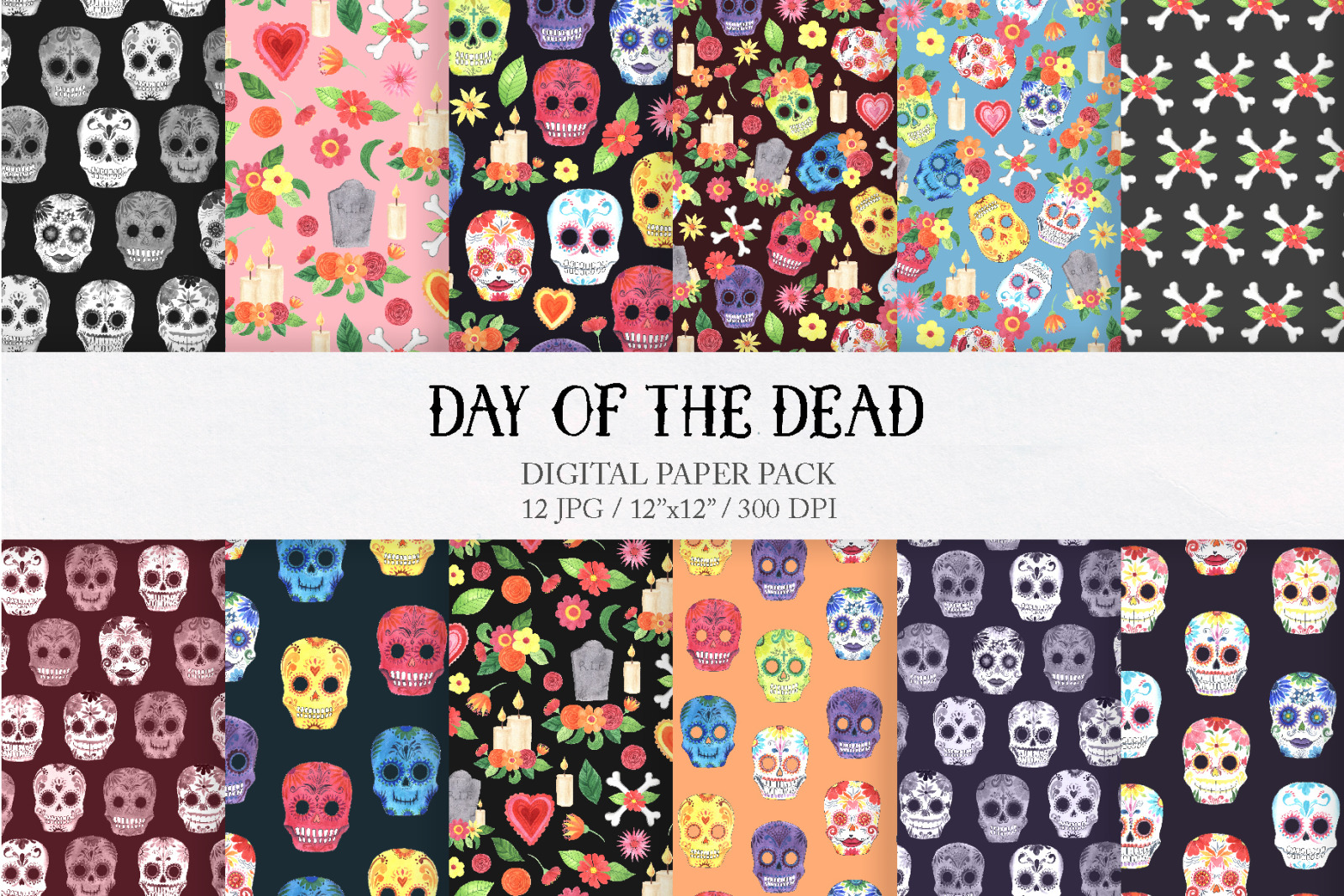 Day of the Dead - Mexican clipart set Day of the Dead - Mexican clipart set