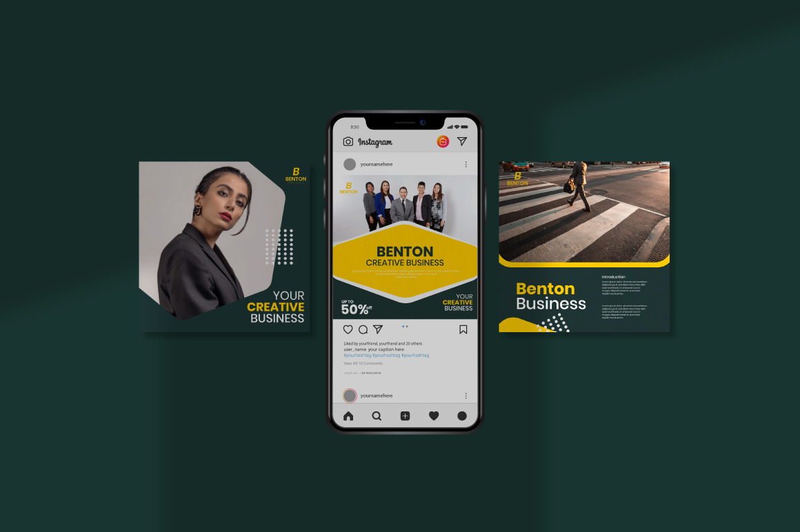 Benton Business Instagram Template Benton Business Instagram Template
