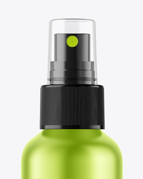 Metallic Spray Bottle Mockup