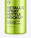 Metallic Spray Bottle Mockup