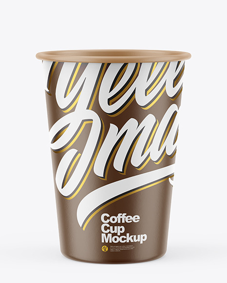 Matte Coffee Cup Mockup