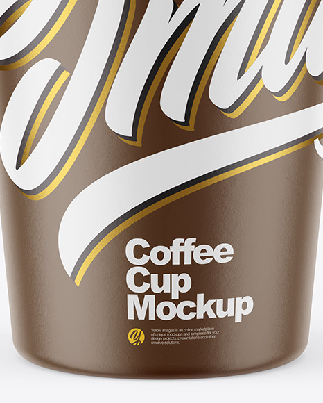 Matte Coffee Cup Mockup Matte Coffee Cup Mockup