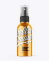 Metallic 120ml Spray Bottle Mockup