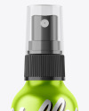 Brushed Metallic 120ml Spray Bottle Mockup