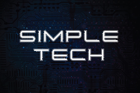 Simple Tech Font - Tech logo font
