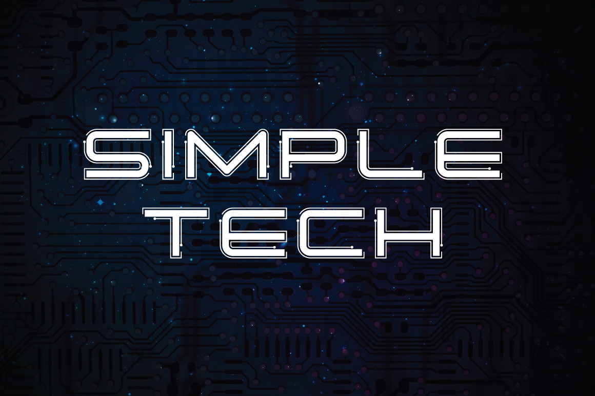 Simple Tech Font Simple Tech Font