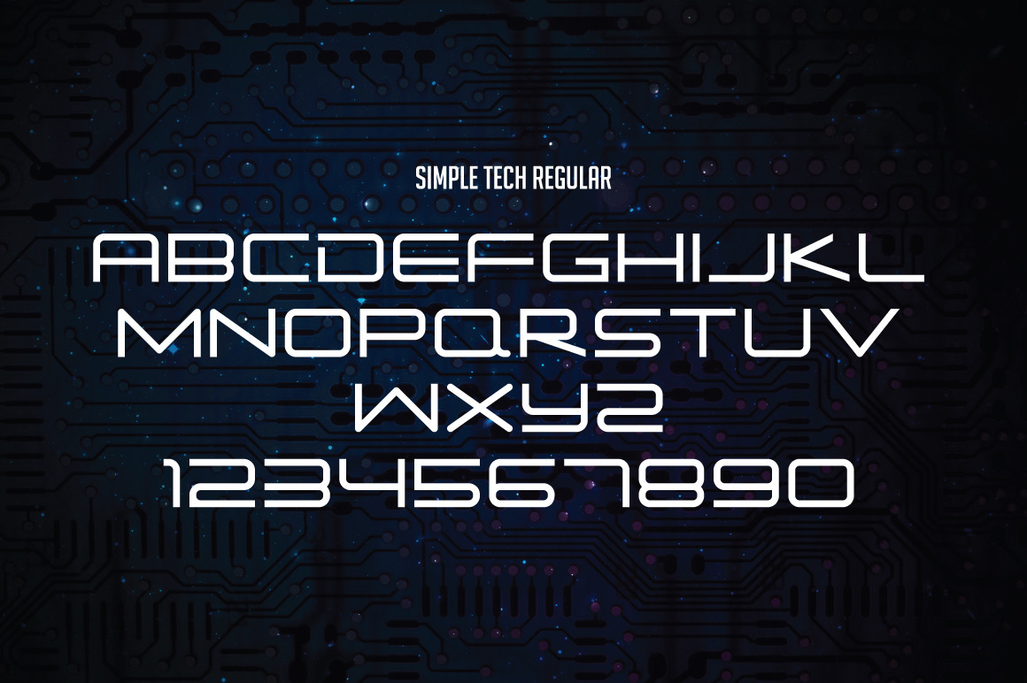 Simple Tech Font Simple Tech Font