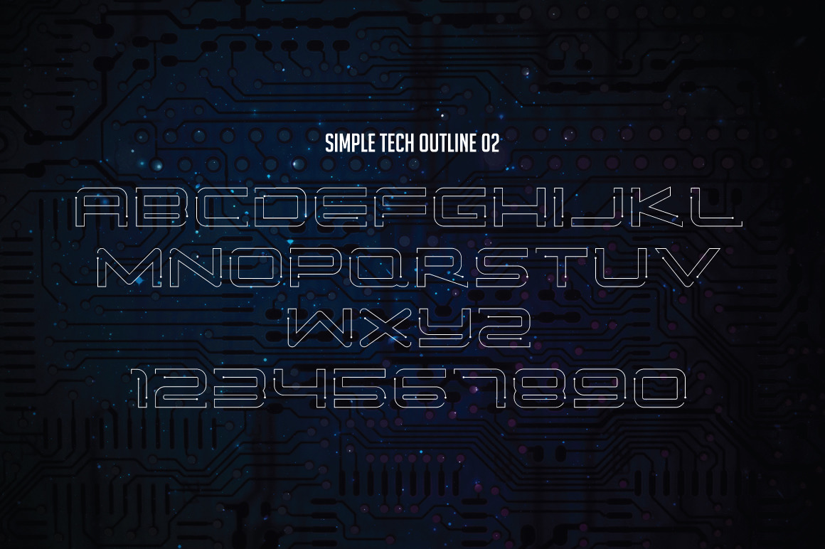 Simple Tech Font Simple Tech Font