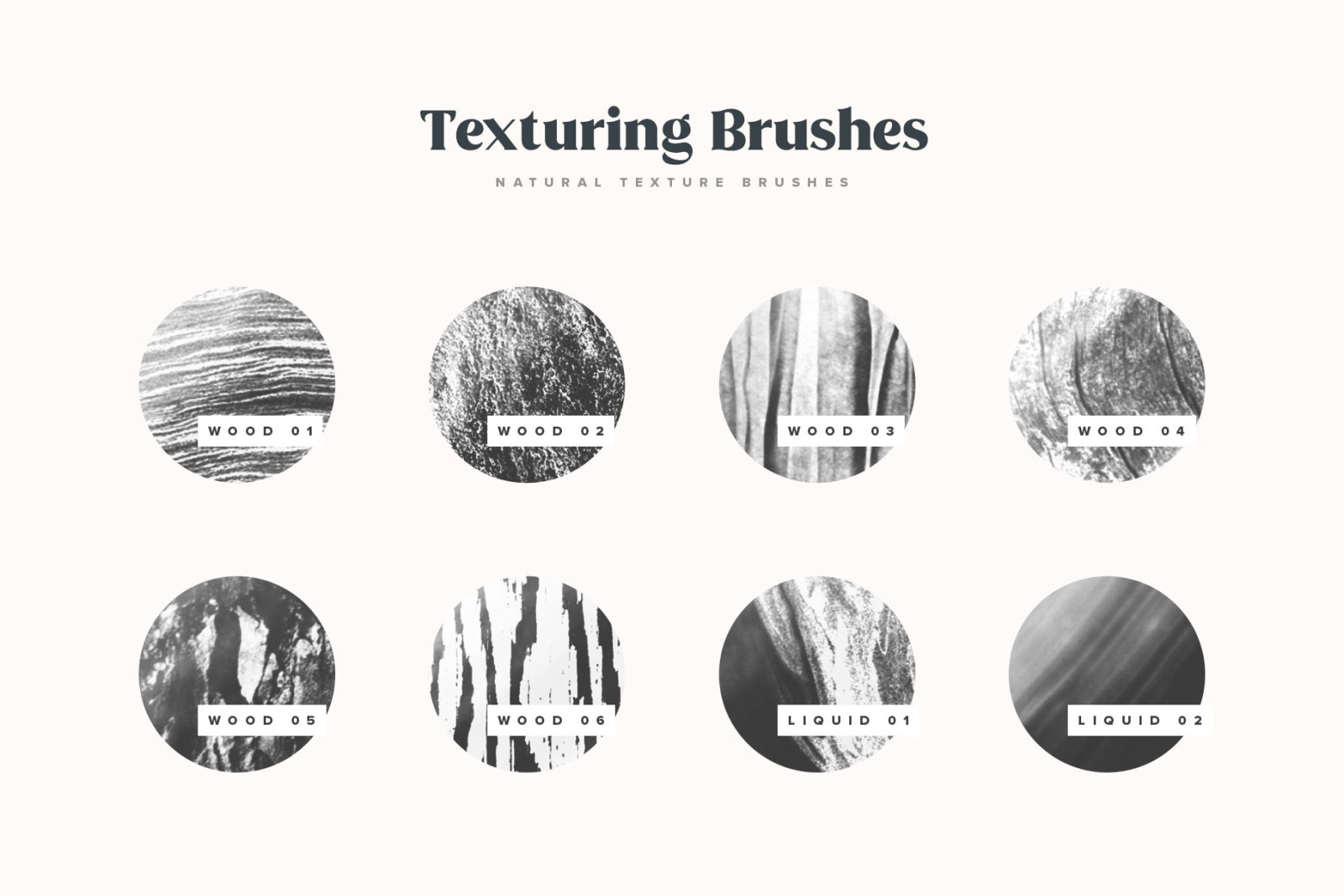 Natural Shading &amp; Texture Procreate Brushes