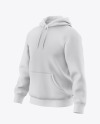 Hoodie Mockup - Front Half Side View