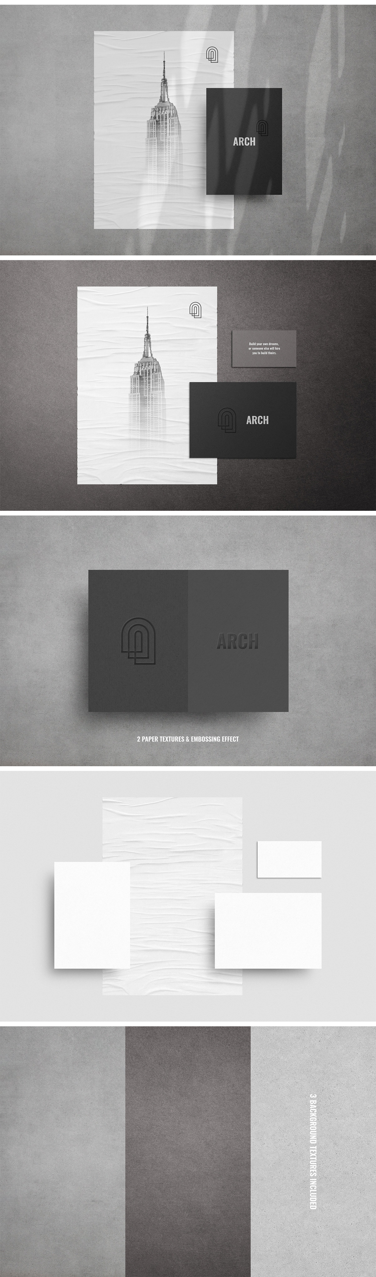 Metropolitan Stationery Mockup Scene