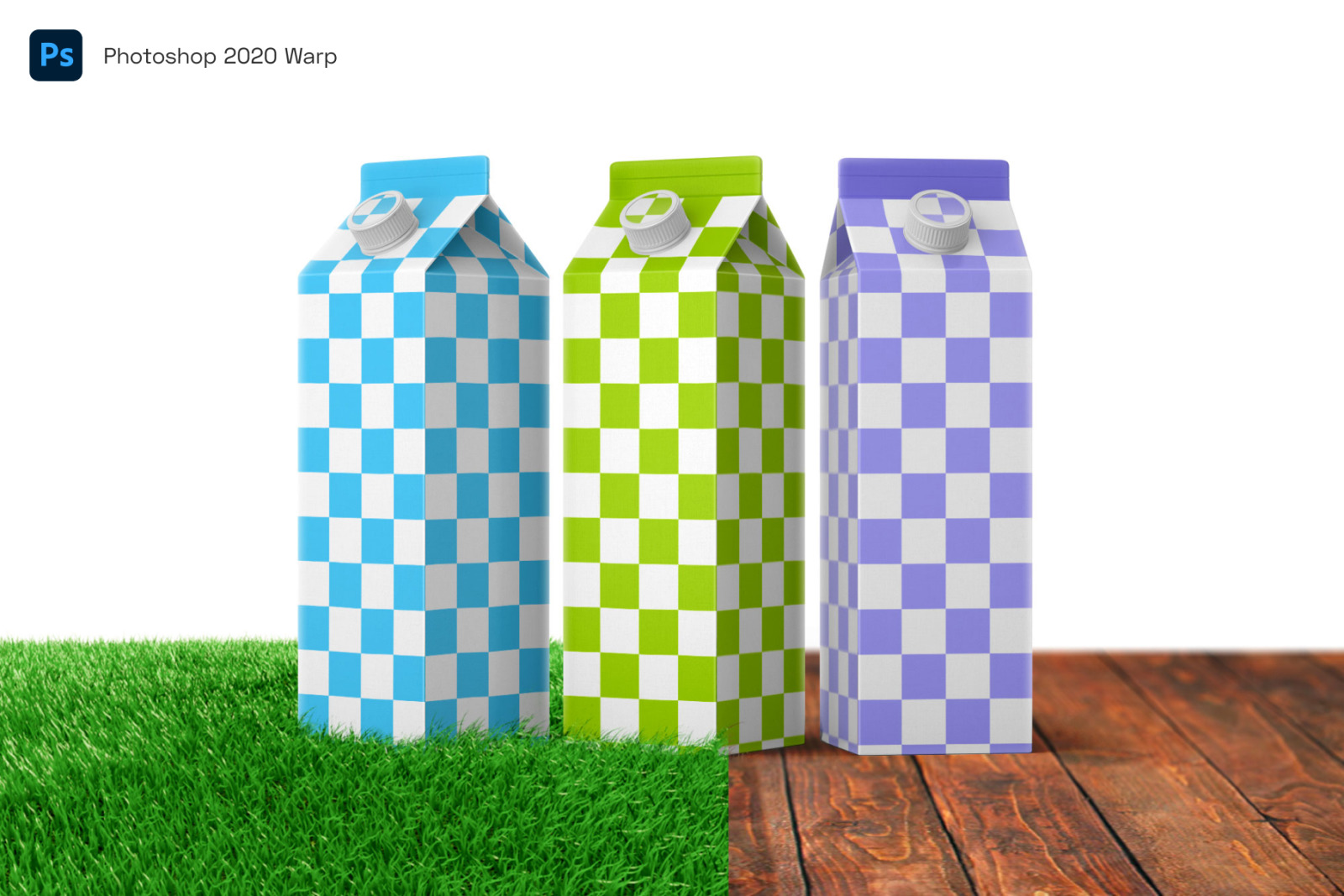 Milk Carton Box Mockup Set | Packaging Design