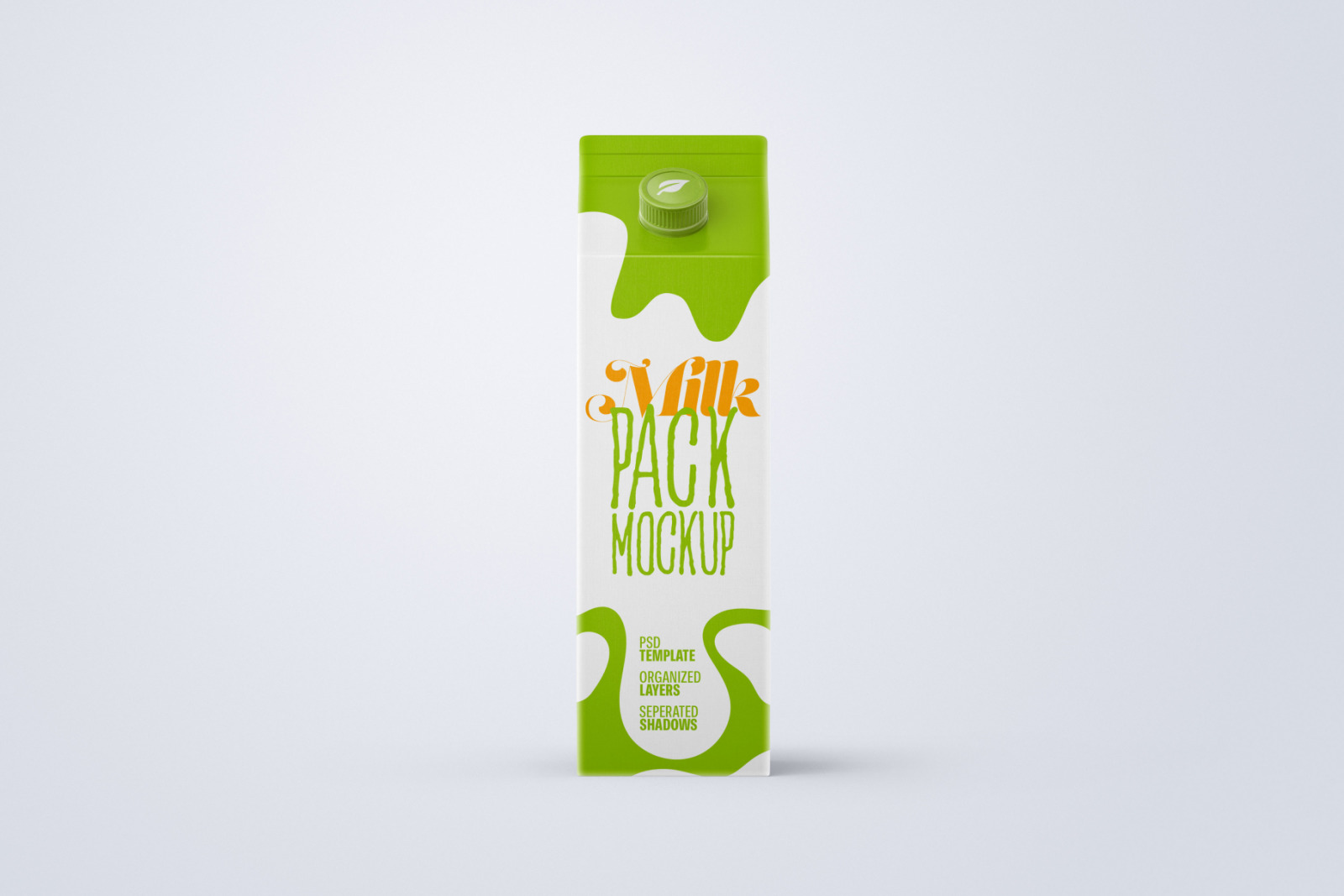 Milk Carton Box Mockup Set | Packaging Design