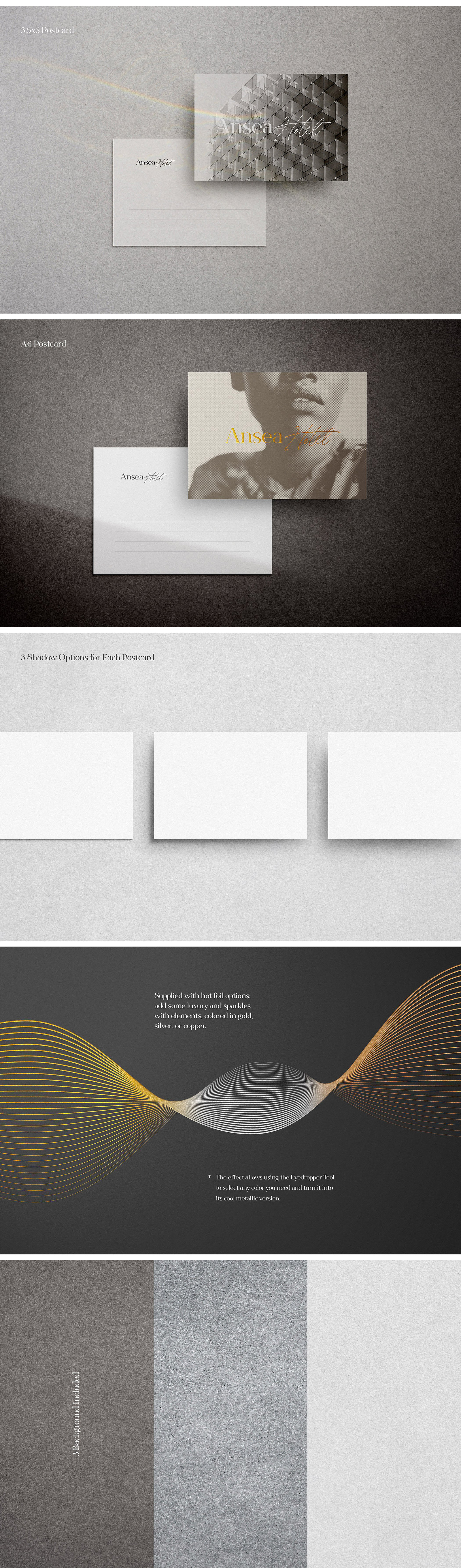 Souvenir Postcard Mockup Scene Souvenir Postcard Mockup Scene