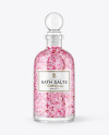 Glass Bottle with Bath Salts Mockup