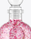 Glass Bottle with Bath Salts Mockup