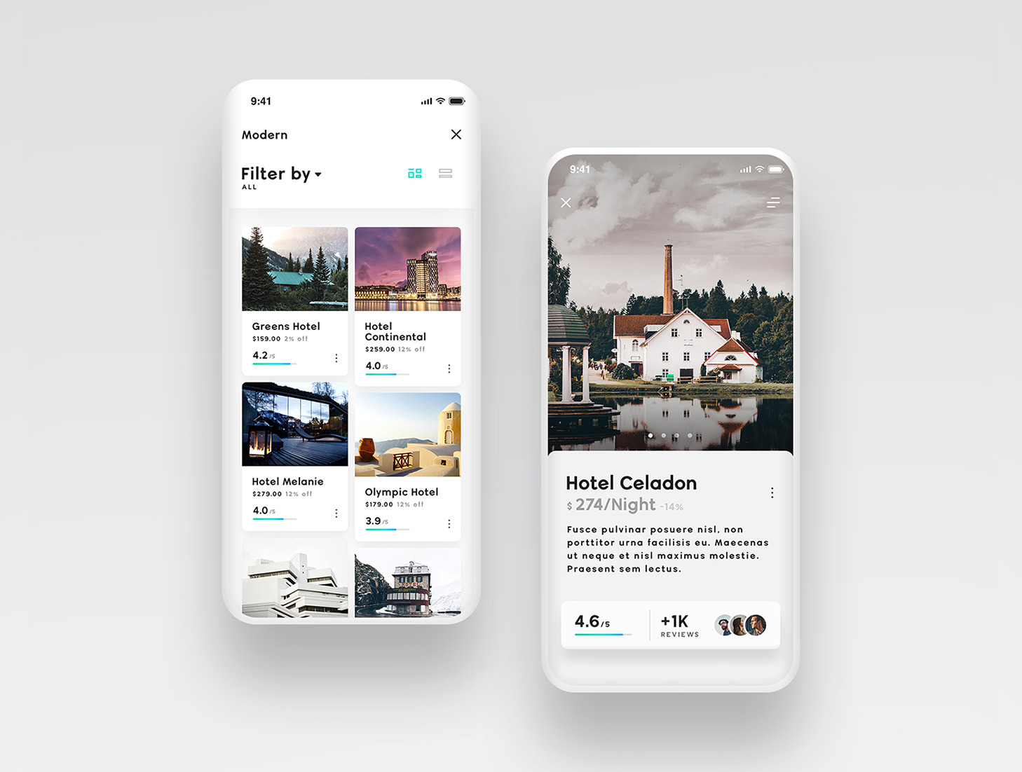 Veridian - Hotel Booking App UI Kit